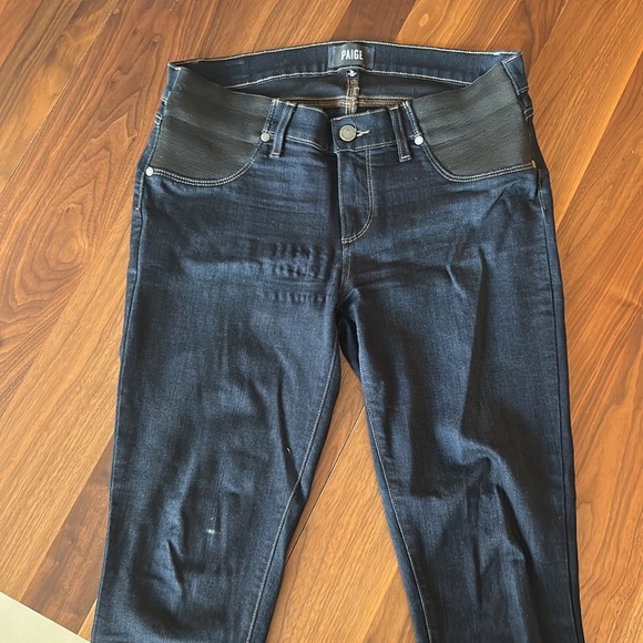 PAIGE SIDE PANEL VERDUGO ULTRA SKINNY MATERNITY JEANS - Picture 2 of 3